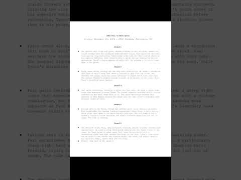 Jake paul and Mike tyson leaked script