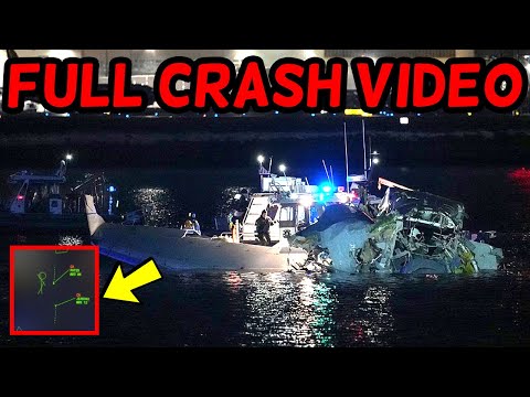plane crash washington dc full video