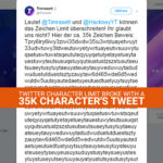 Someone Tricked Twitter with a 35k character tweet 2 twitter character limit broke