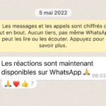 WhatsApp : Comment utiliser les réactions emojis 6 whatsapp emojis