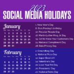 Le calendrier du Community Manager 2023