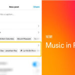Instagram music post feed
