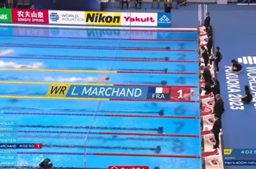  Vidéo : la troisième médaille de Léon Marchand sur 200 m 4 nages