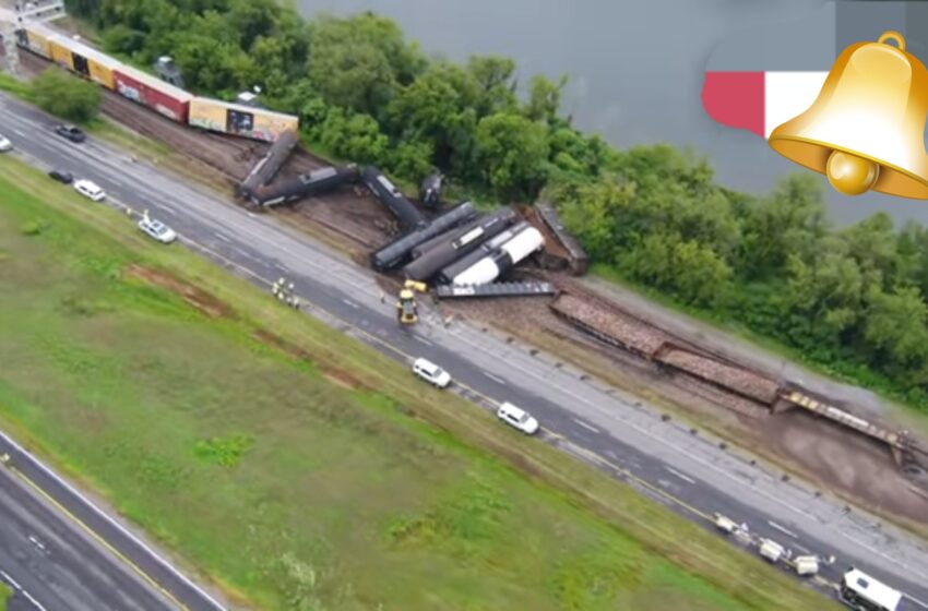  Video : Cleanup underway after Amsterdam TRAIN derailment