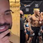 Video. Drake Places $250k Bet On Jake Paul vs Nate Diaz 2 drake jake paul nate diaz fight
