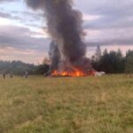 wagner releases video plane crash