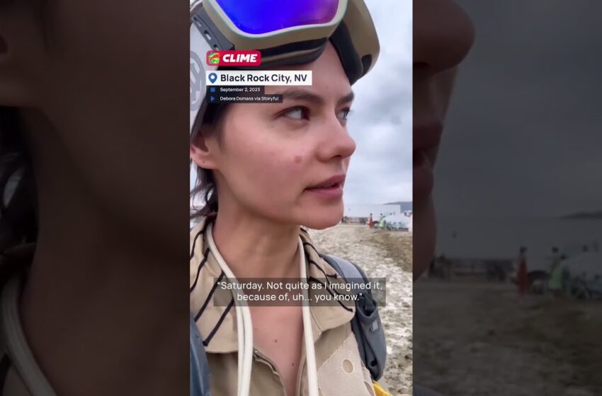  Video : Burning Man festival-goer shows grim conditions after flooding chaos