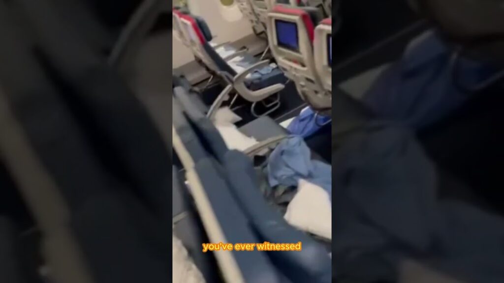 video poop on plane emergency la