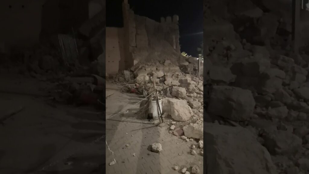 video seisme de marrakech maroc