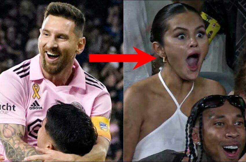  Video : Selena Gomez Crazy reaction to Messi