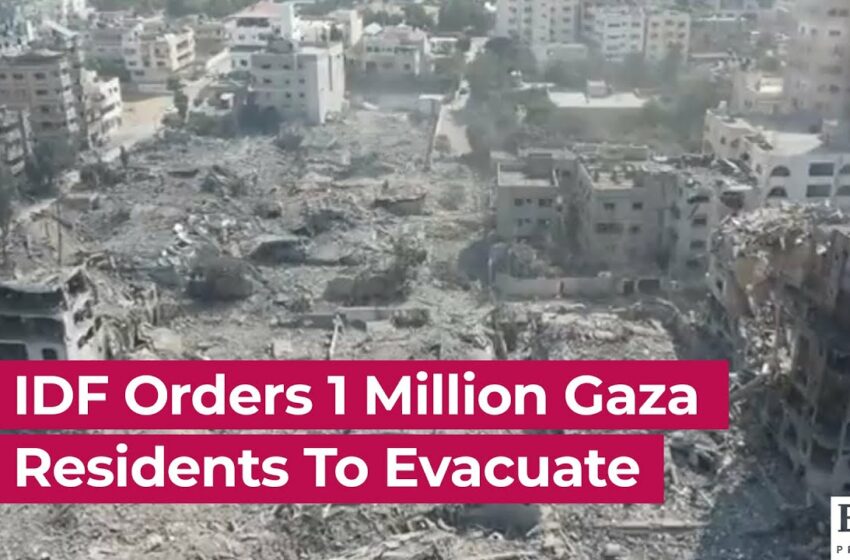  gaza evacuation order full video