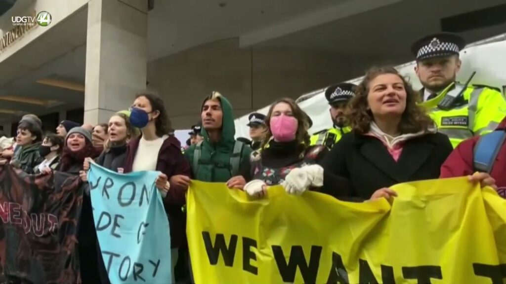 greta thunberg attends protest a