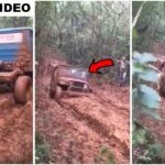 jeep stuck in mud chain breaks v