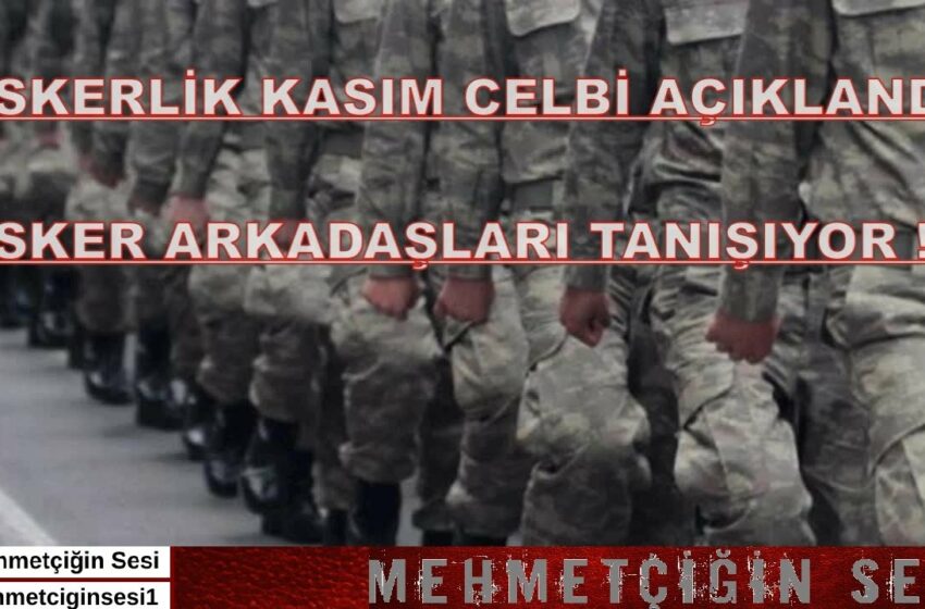  kasım celbi askerlik yerleri