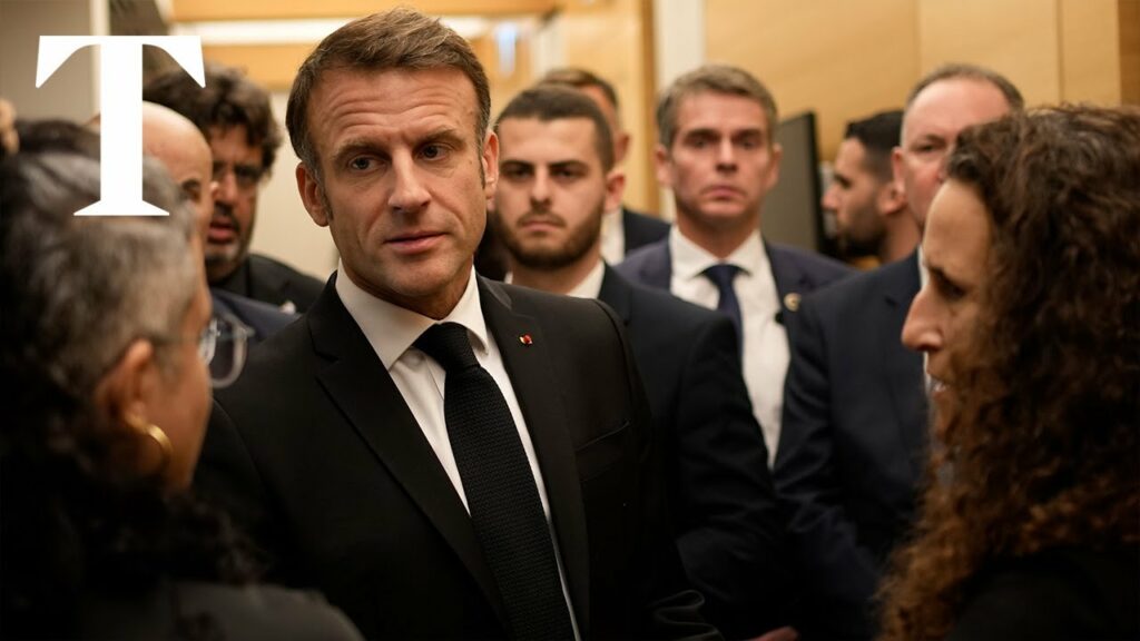 macron visits israel and meets f