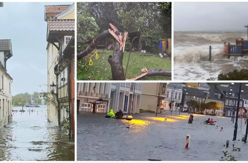  sturmflut ostsee wasserstand