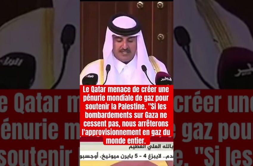  Qatar menace de faire une pénurie mondiale de gaz pour soutenir le Palestine