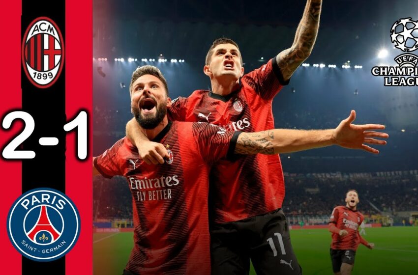  AC Milan vs PSG 2-1 Resume video match et buts