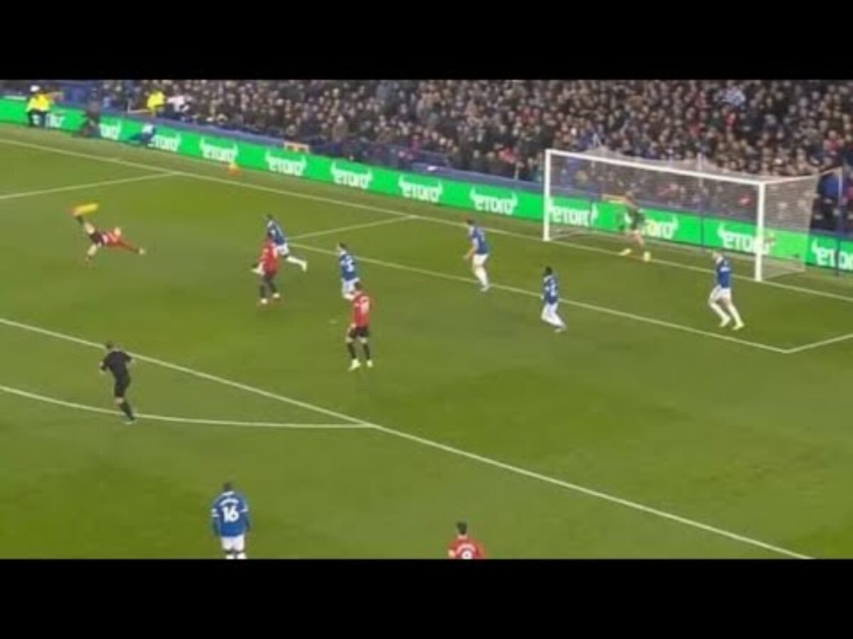 Video : Alejandro Garnacho Bicycle kick goal vs Everton