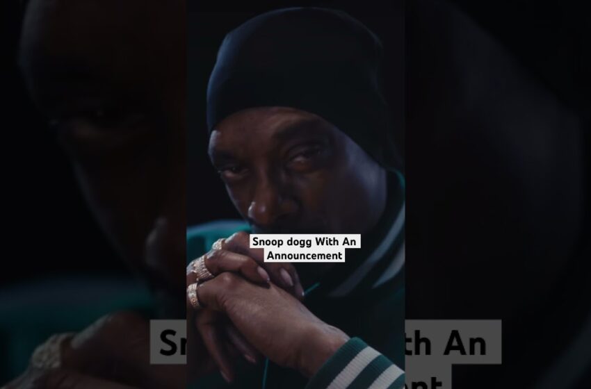  Video : Snoop Dogg Goes Smokeless