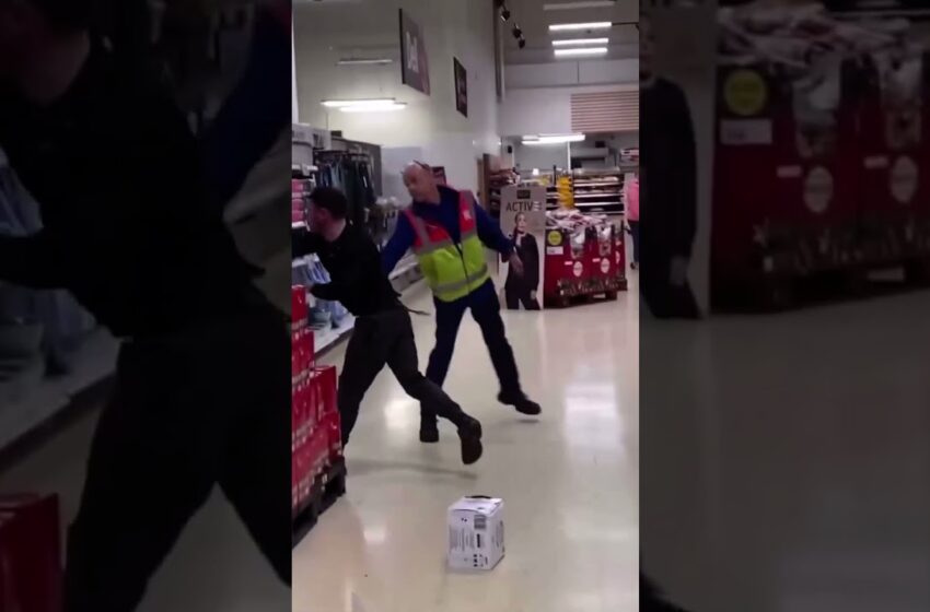 Video Of Tesco Customer Forced To Intervene After Security Guard Attacked