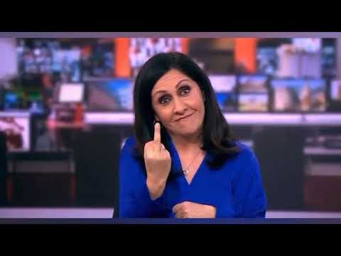  bbc news presenter middle finger