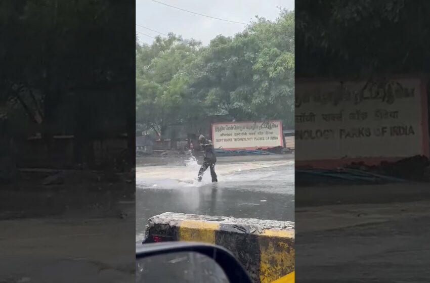  Video : Chennai Man Fishes In Flood Water