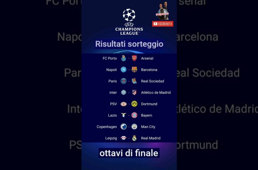  Video : UEFA Champions League last-16 draw 2023