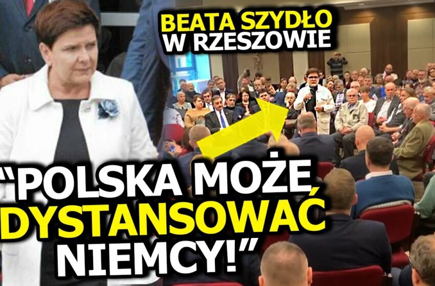  Beata Szydło w Rzeszowie o mobilizacji przed wyborami samorządowymi