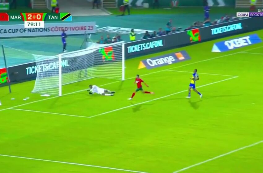 But de Youssef Nesyri Maroc vs Tanzanie (30)