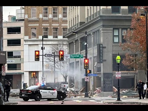  Downtown Fort Worth hotel explosion full video