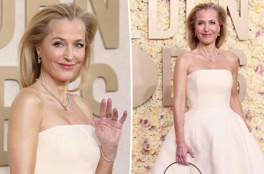  gillian anderson golden globes 2024