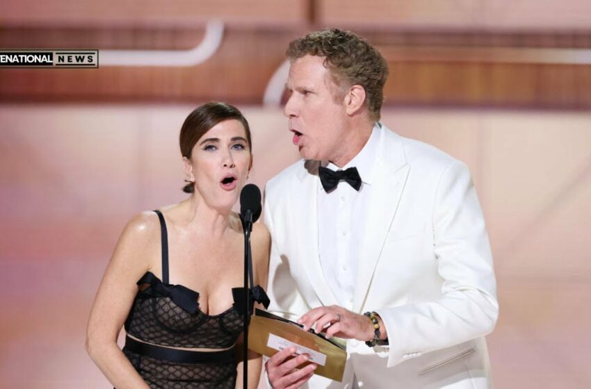 kristen wiig and will ferrell golden globes 2024