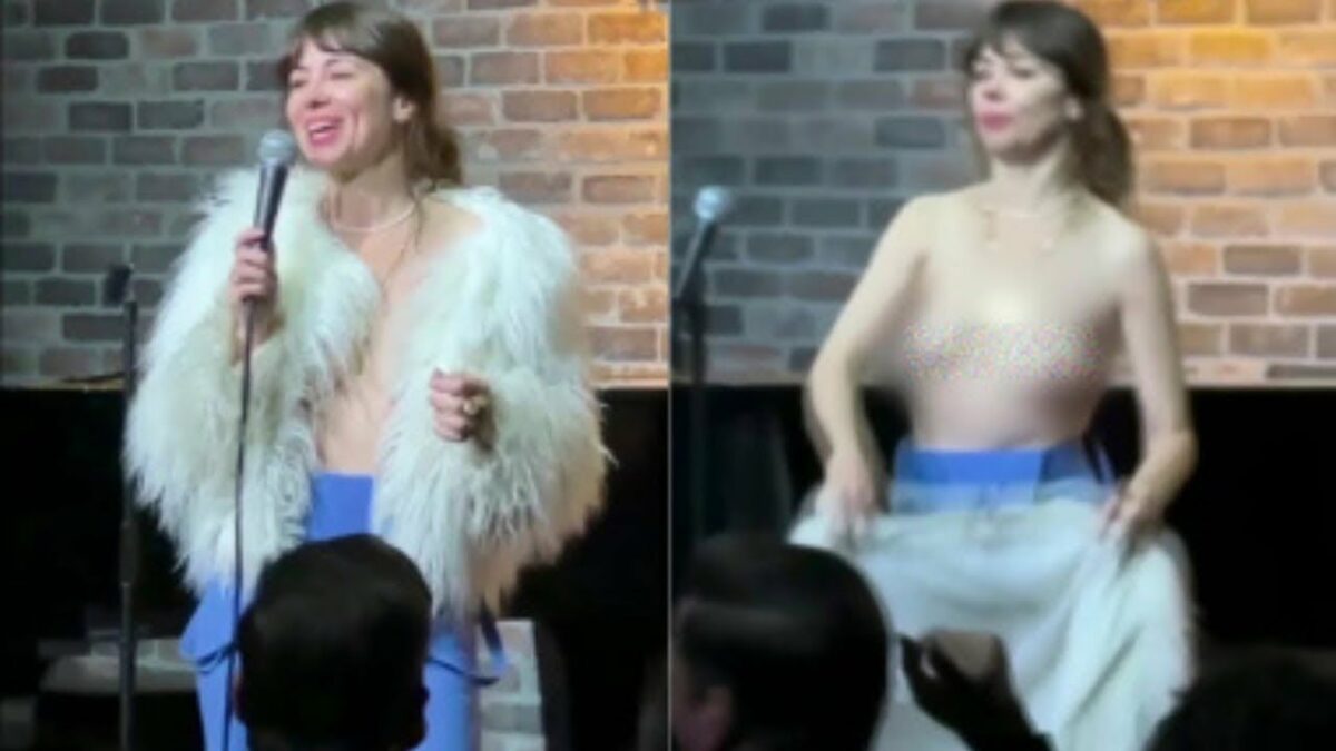 natasha leggero no shirt video