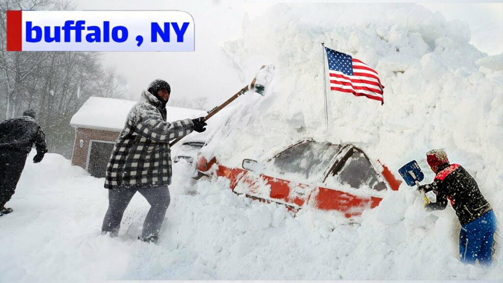 video of buffalo stadium snow in buffalo full video