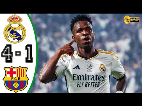  Real madrid 4-1 Barcelona all goals super cup 2024