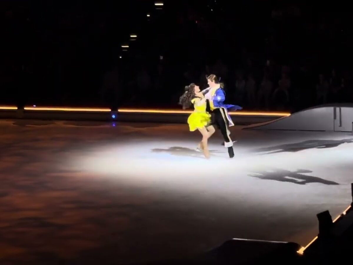 disney on ice belle fall video