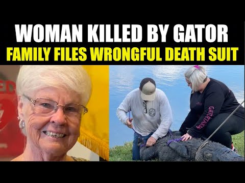  85 year old woman alligator full video