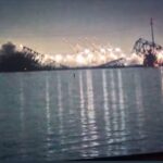 baltimore bridge collapse video