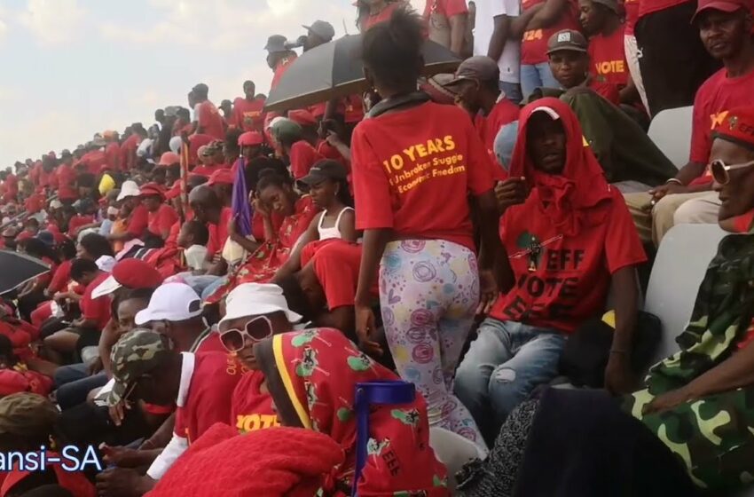  EFF Julius Mamela in Dobsonville stadium