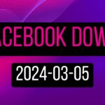 facebook is down and not working