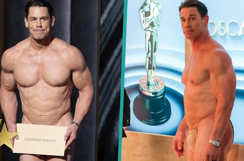  John Cena naked at the Oscars stage