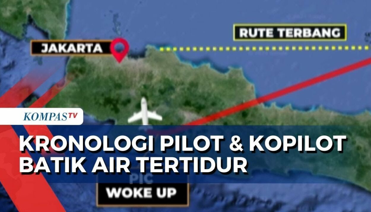 pilot batik air tertidur