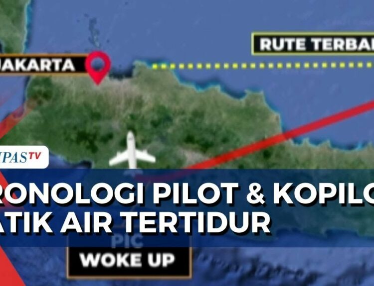 pilot batik air tertidur