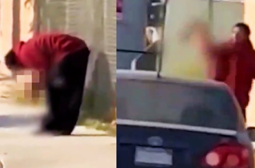  Man eats a human leg in california full video