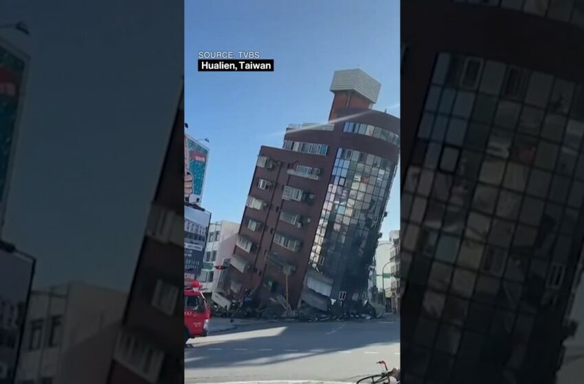  taiwan earthquake full video