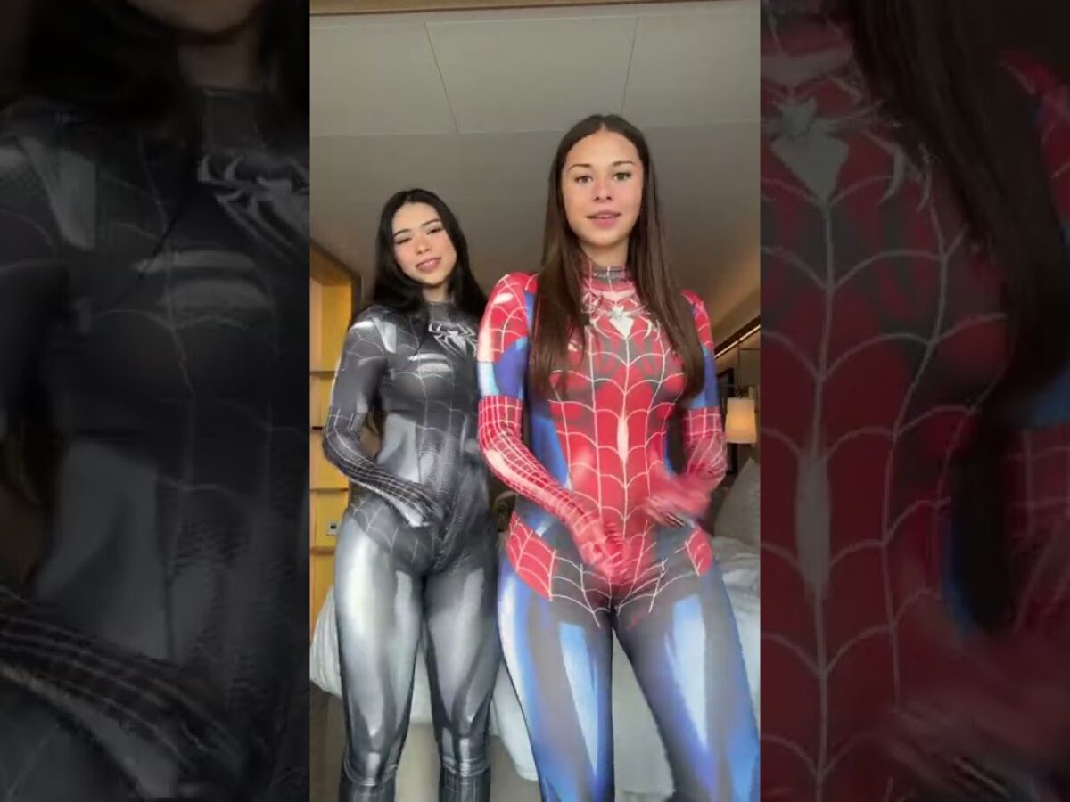 sophie rain in spider man suit full video