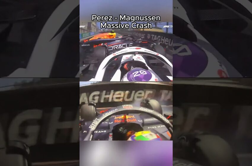  VIDEO : Perez Magnussen Crash Monaco 2024