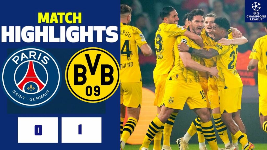 video resume match psg vs dortmu Vidéo : résumé match PSG vs Dortmund 0-1 but de Hummels