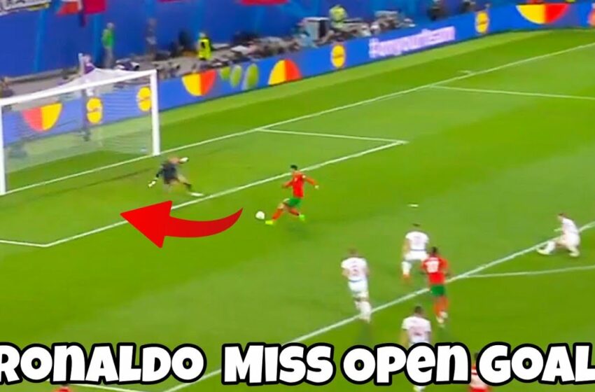  Cristiano Ronaldo miss goal against Czech in Euro 2024